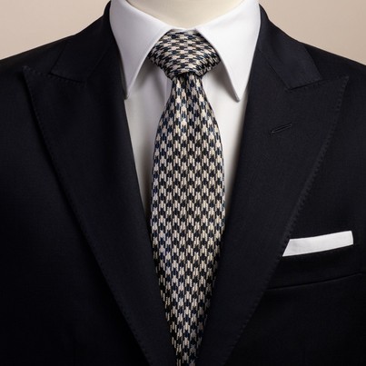 Navy silk tie | Tailor Store®